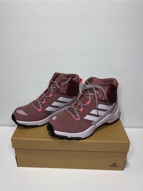 adidas mauve pink and white trail hiking boots